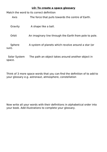 Space or Earth, Sun and moon activities
