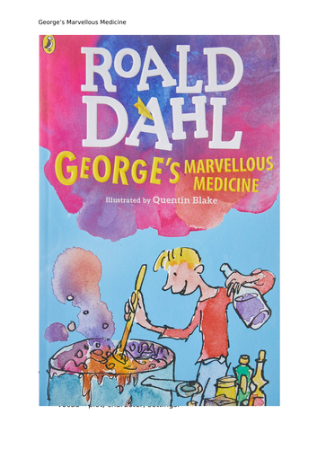 George's Marvellous Medicine Guided Reading Planning