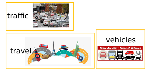 tier 3 transport vocab words and pictures
