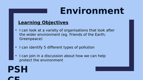 Pollution - short lesson