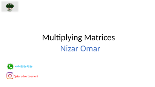 Multiplying  Matrices