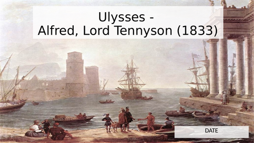 Ulysses by Alfred Lord Tennyson Poetry KS3/4