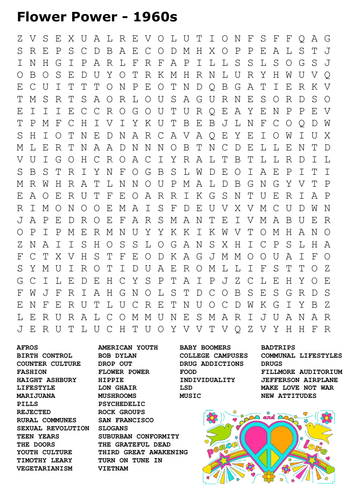 Flower Power Word Search