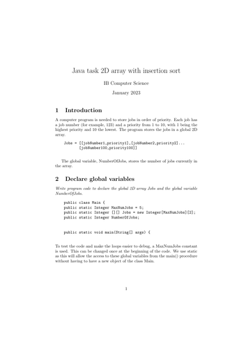 Java_solution_2DArray_insertionSort_task