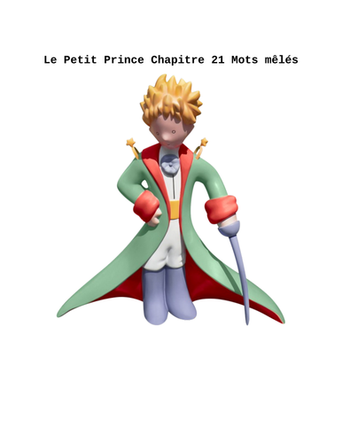 Le Petit Prince Chapter 21 Wordsearch