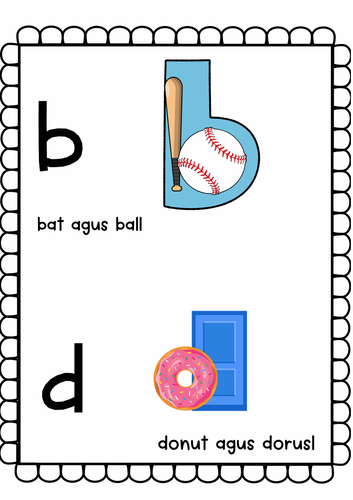 b and d reversal poster and spinner game