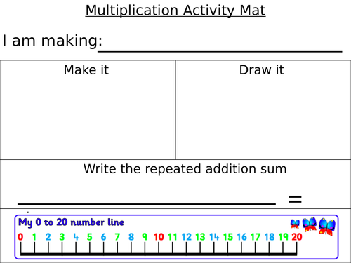 Multiplication Activity Mat