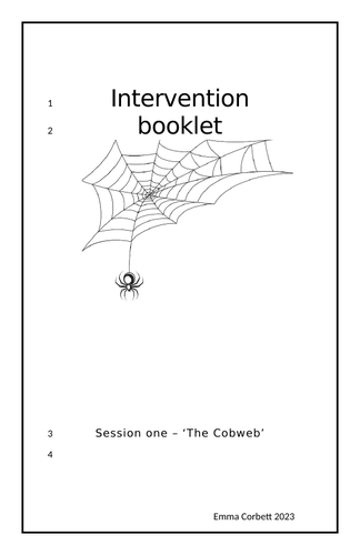 Literacy Intervention Booklet – ‘The Cobweb’: Proofreading, Vocabulary Development & structure