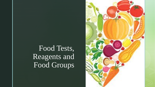 Food tests and Food groups