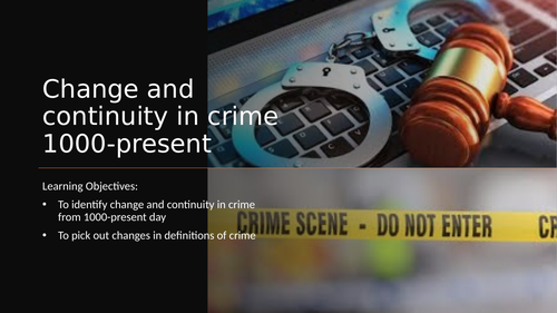 Themes in crime and punishment: change and continuity in crime through time