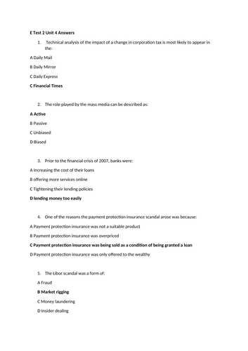 LIBF UNIT 4 E-TEST 2