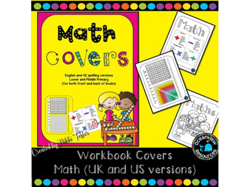 Math facts -easy reference workbook covers