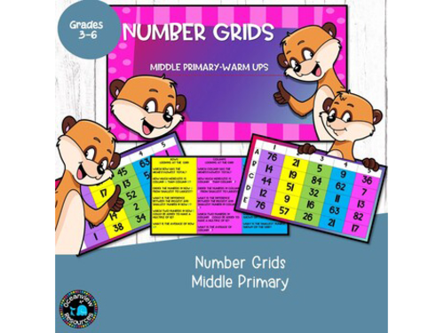 Number facts and number grid cards