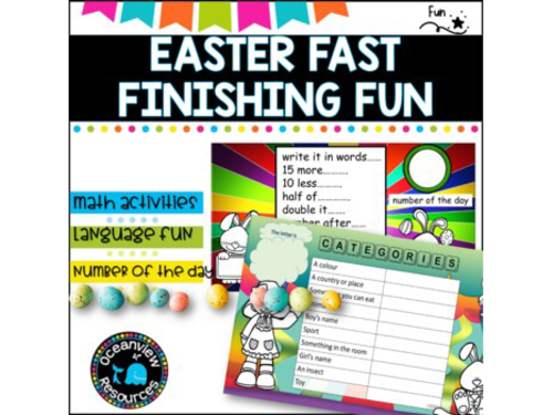 Number and reading  -Easter  Independent work packet