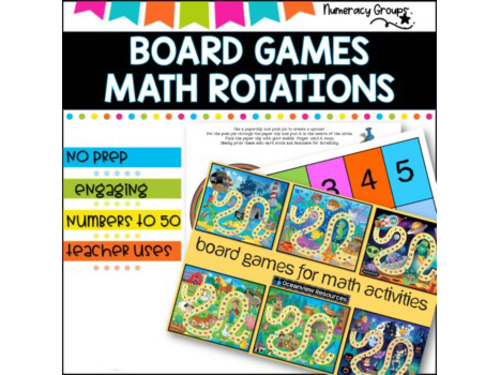 Board games for Math Activities