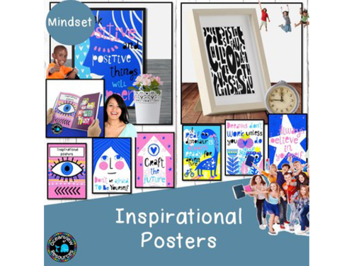 Inspiration Posters to Motivate Students and build a Positive Mindset