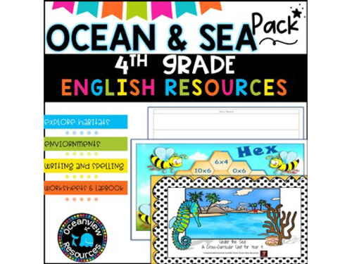 Marine studiesOcean and sea unit of work for Grade 4 - Whales SUB PACK