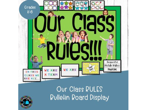 Classroom Agreements and Mindset- Bulletin Board display