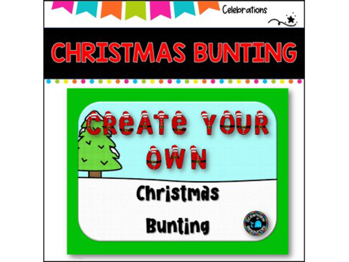 Create your own Christmas Bunting Banner Pack
