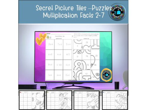 Secret Picture Tiles- Multiplication facts 2-7