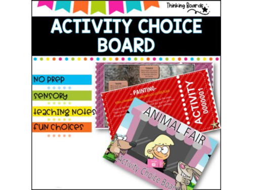 Choice board - ideal for Distance Learning