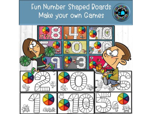 Math Gameboards numbers 1-10