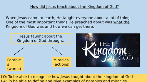 Intro to Parables and Miracles - The Kingdom of God