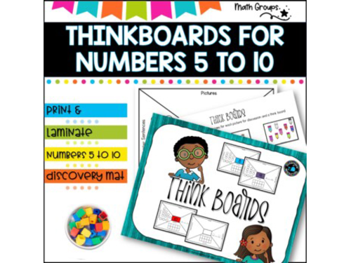 KID THINKBOARDS- a great tool for number representation Numbers 5-10