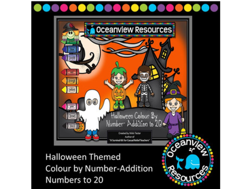 Addition to 20 -Halloween Themed Colour by Number-