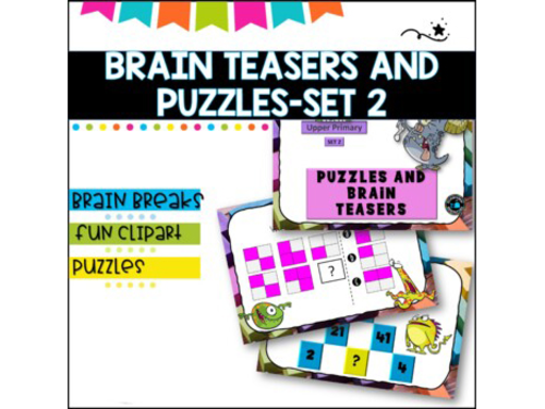 Puzzles and Brain Breaks for Upper Primary- Set 2