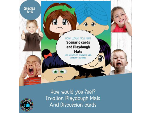 Emotions and Feelings-Play mats and discussion cards