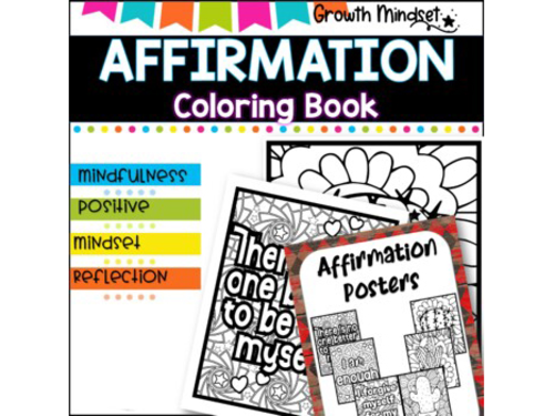 Positive Affirmation Posters | Coloring Fun, Creative Designs