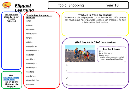 GCSE Spanish - Module 5 - Ciudades