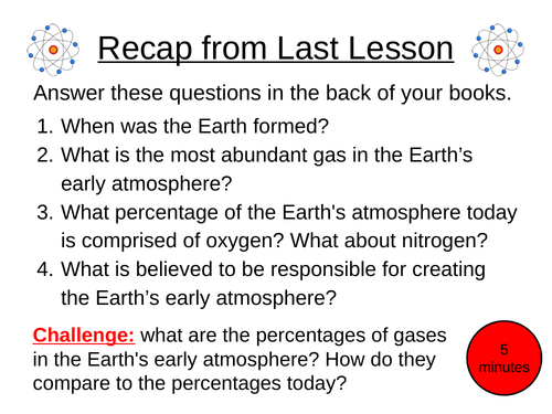 Lesson 2 - Our Evolving Atmosphere