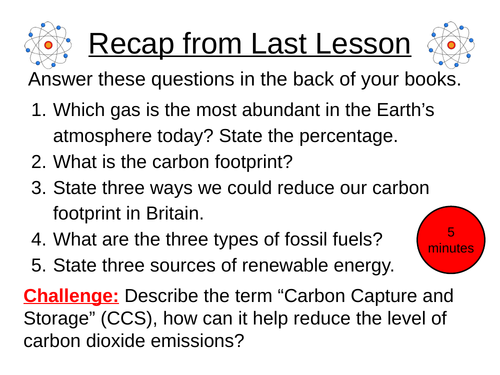 Lesson 6 - Atmospheric Pollutants