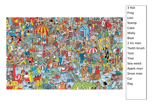 Where's Wally with Spotting List