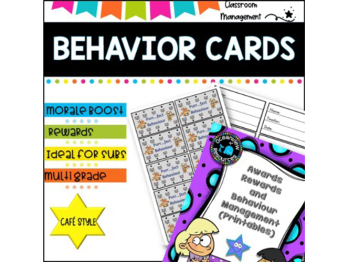 Behavior Management- Awards and Printables