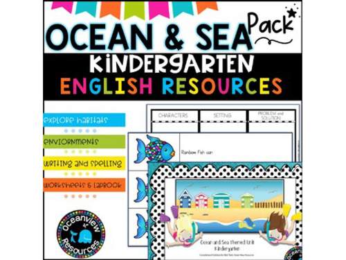 Marine studies Ocean and Sea Pack for Kindergarten SUB PACK