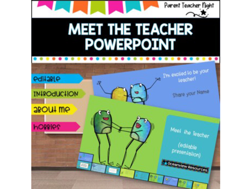 Meet the Teacher-Editable powerpoint