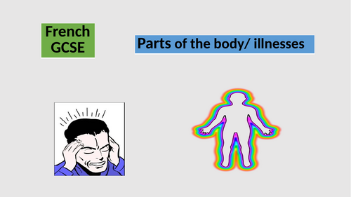 French GCSE - Body parts/ illness