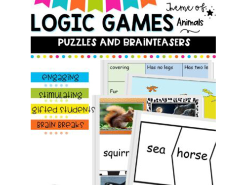 Animal logic games -brain teasers - deductive reasoning _ habitat games