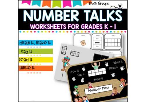 NUMBER TALKS I Grades k-1 I WORKSHEETS 1-20