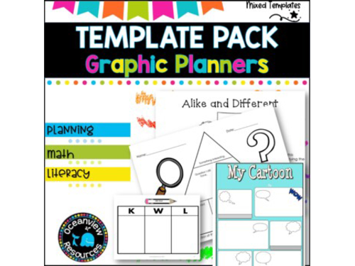 Graphic Organizers- mixed pack for a variety of subjects