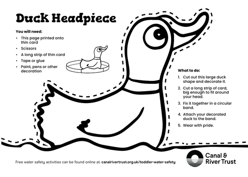 Early Years Water Safety - Duck Headpiece