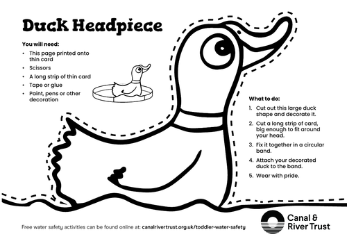 Toddler Water Safety - Duck Headpiece