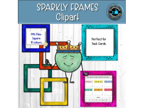 Sparkling Frames (Square) - Clipart