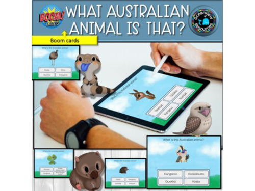 Australian Animal Challenge BOOM CARDS