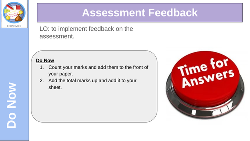 Economics Theme 1 Assessment Feedback