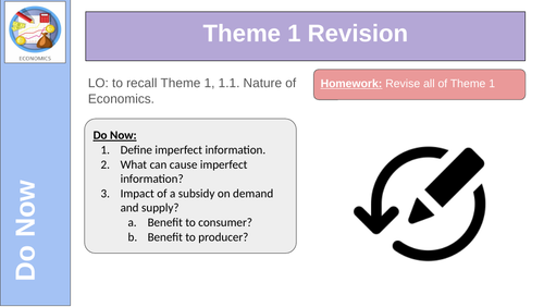 Edexcel Theme 1 Assessment End