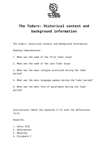 The Tudors: Historical context and background information